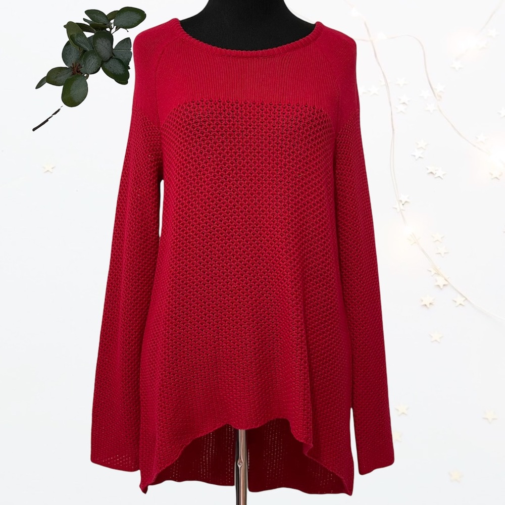 🔥 Nicole by Nicole Miller red shirt long sleeve